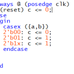 Verilog case语句