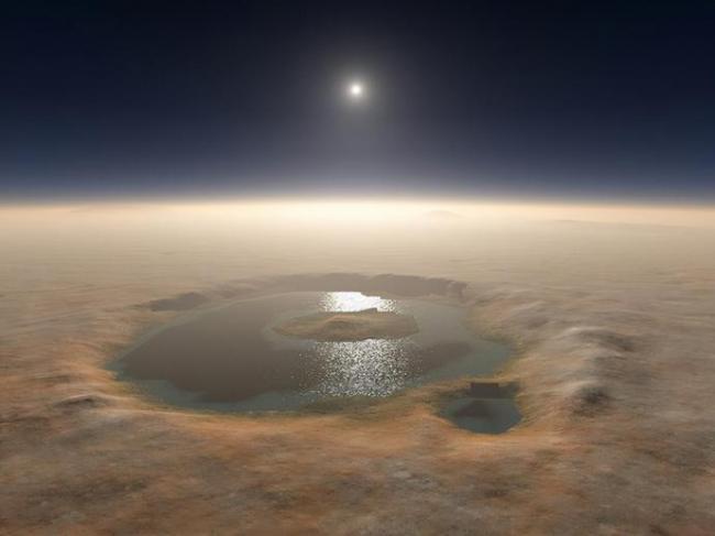 火星上的液态湖泊 