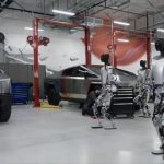 特斯拉汽车厂机器人